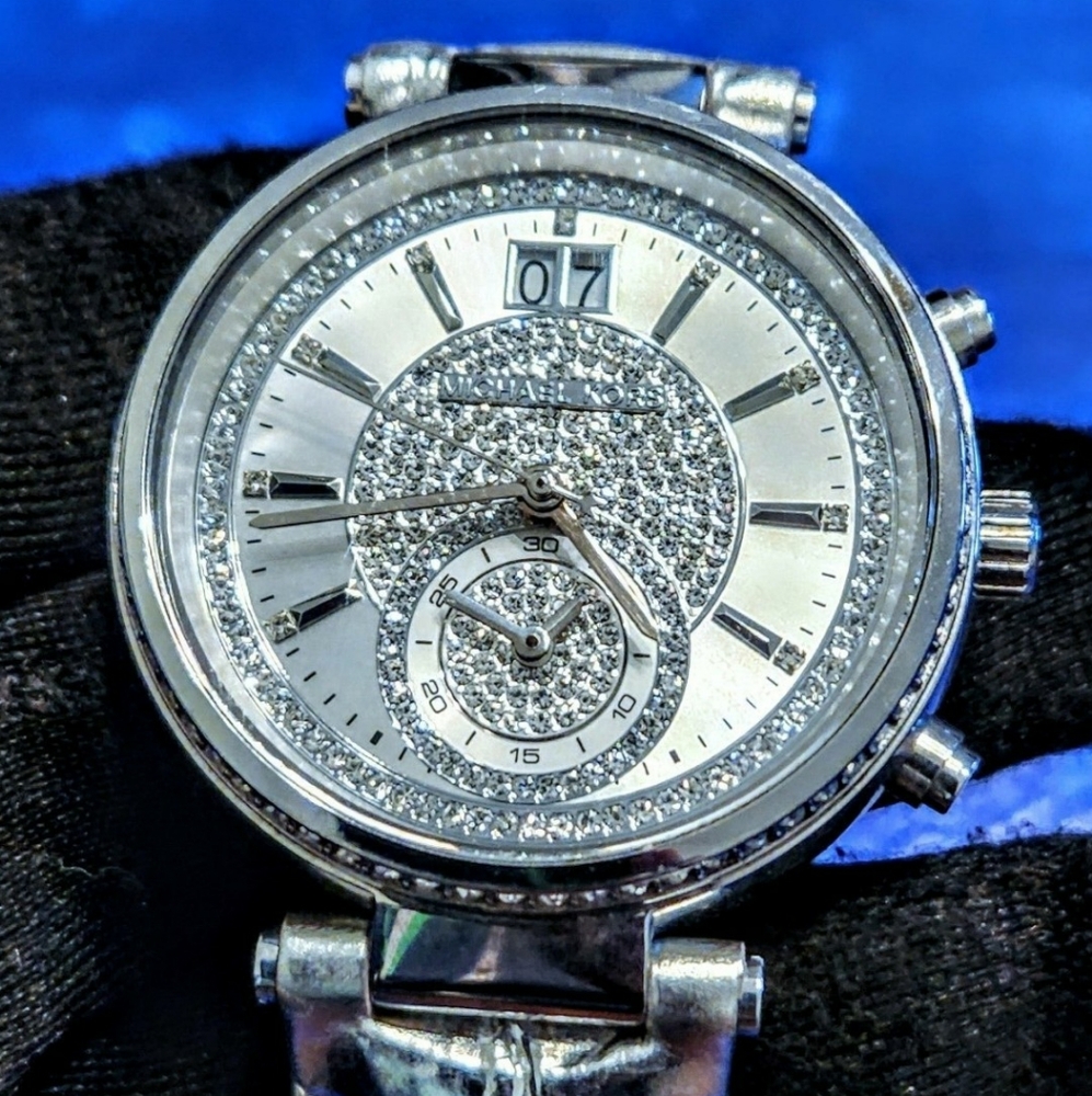 Michael Kors Swayer Crystal Paved Women's Watch